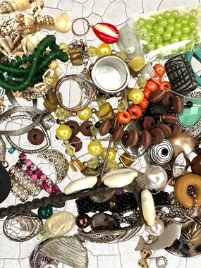 Mixed Bead & Charm Jewelry Lot - Multicolor, Craft, Destash, Upcycle, Create